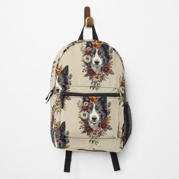 Item preview, Floral Border Collie Dog designed and sold by bapupa.