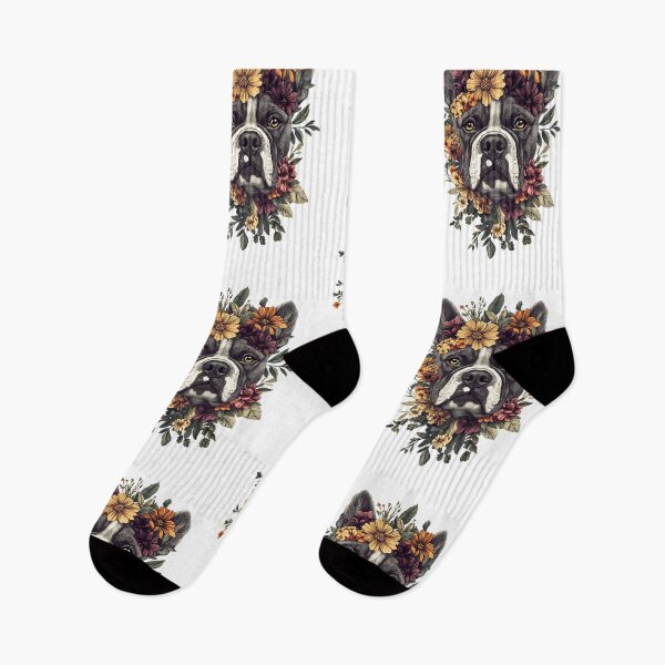 Item preview, Floral Bulldog Dog designed and sold by bapupa.