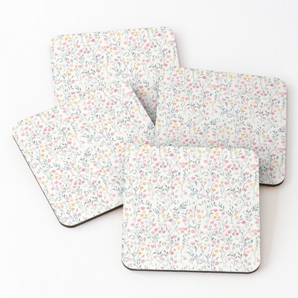 Item preview, pastel trailing wildflowers designed and sold by PoppyLaneStudio.
