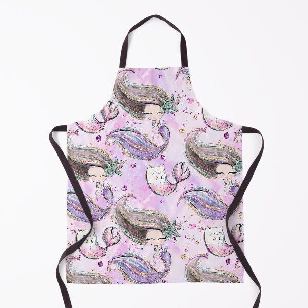 Item preview, Cute Violet Mermaid with her Pet Mer-Kitty Pattern designed and sold by KaramfilaS.
