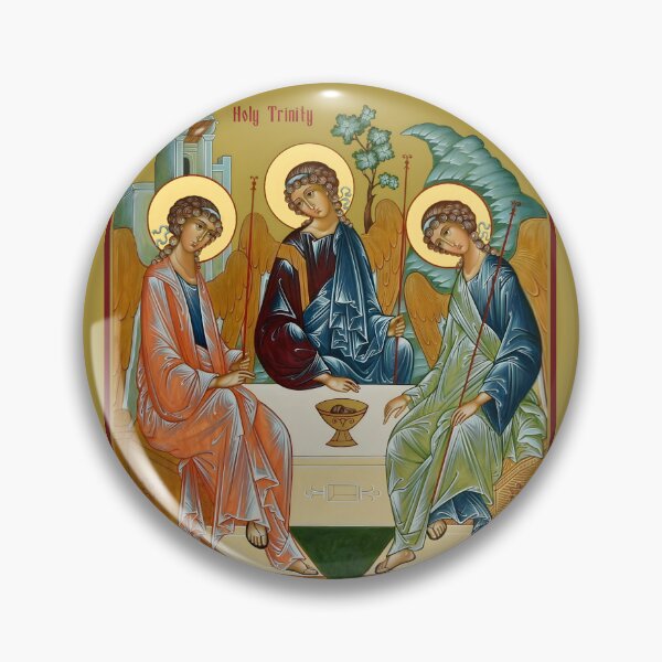 Item preview, icon Holy Trinity, based on the icon by Andrei Rublev, Hospitality of Abraham designed and sold by orthodox-icon.
