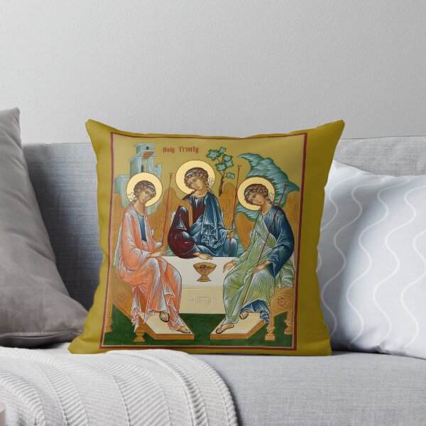 Item preview, icon Holy Trinity, based on the icon by Andrei Rublev, Hospitality of Abraham designed and sold by orthodox-icon.