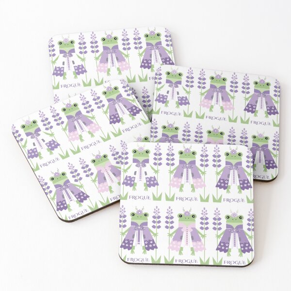 Item preview, Frogue Royalcore – Lavender Princess Frog Pattern Design designed and sold by Void & Valor.