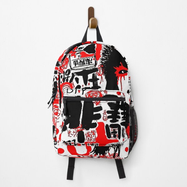 Item preview, Crazy cute funny skulls and faces with kanji in japan style manga anime ink drawing designed and sold by VonKalt.