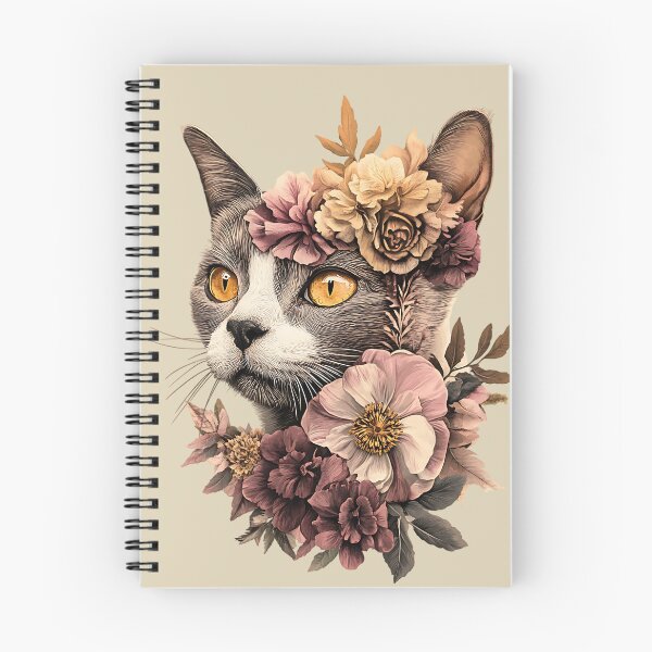 Item preview, Floral Abyssinian Cat designed and sold by bapupa.
