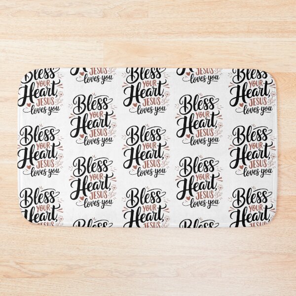 Item preview, Bless Your Heart Jesus Loves You – Southern Christian Easter Quote with Hearts and Flowers designed and sold by HahaHandlesHub.