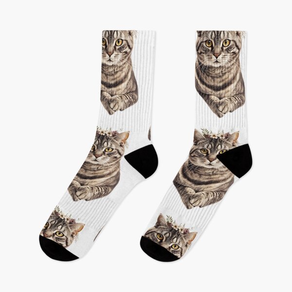 Item preview, Floral American Curl Cat designed and sold by bapupa.