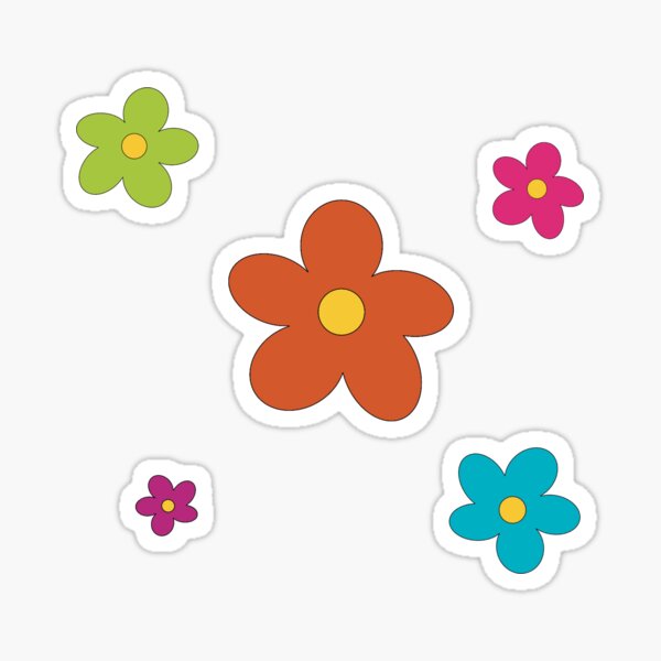 Aperçu de l'œuvre Fleurs Groovy – Vibes 70s créée et vendue par elodie-cousin.