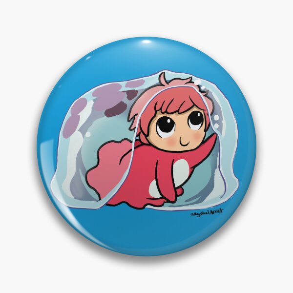 Item preview, Ponyo Jellyfish Sticker designed and sold by aMysticalArtist.