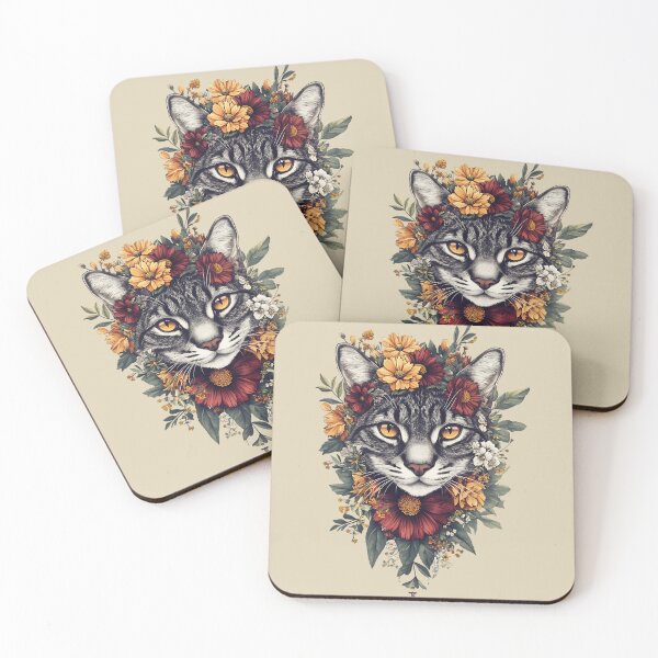 Item preview, Floral Bengal Cat designed and sold by bapupa.