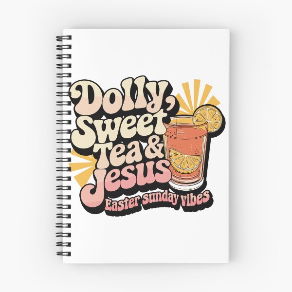 Item preview, Dolly Sweet Tea & Jesus – Easter Sunday Vibes with Lemon Slice and Classic Two-Tone Design designed and sold by HahaHandlesHub.