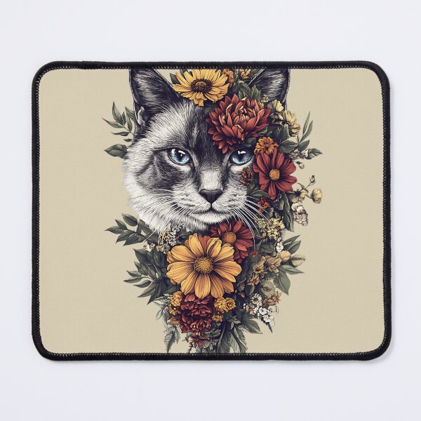 Item preview, Floral Birman Cat designed and sold by bapupa.