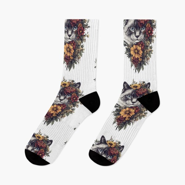 Item preview, Floral Birman Cat designed and sold by bapupa.
