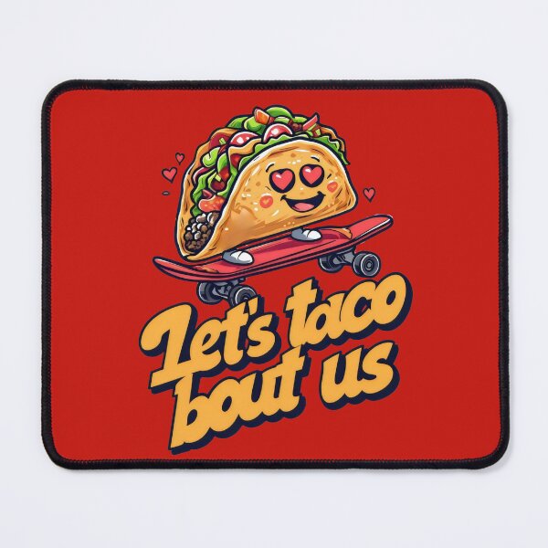 Item preview, Let's Taco Bout Us Food Puns designed and sold by DemureArtsy.
