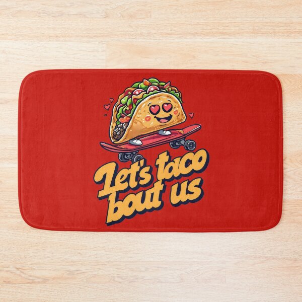 Item preview, Let's Taco Bout Us Food Puns designed and sold by DemureArtsy.