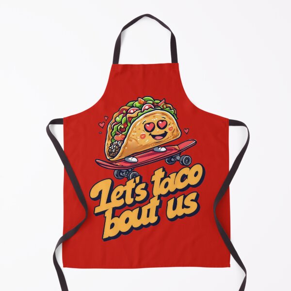 Item preview, Let's Taco Bout Us Food Puns designed and sold by DemureArtsy.