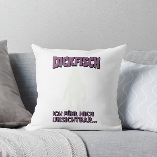 Artikelvorschau, Dickfisch, unsichtbar, Schriftzug "Ich fühl mich unsichtbar" entworfen und verkauft von DickfischWear.