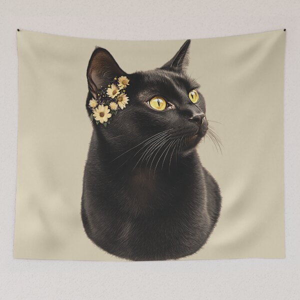 Item preview, Floral Bombay Cat designed and sold by bapupa.