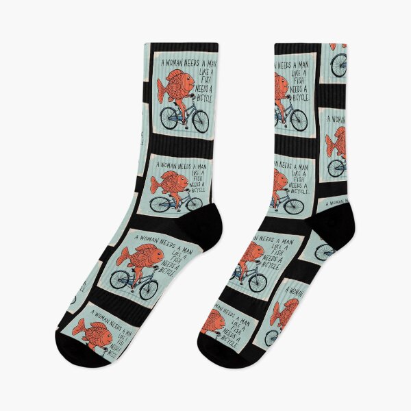Item preview, a woman needs a man like a fish needs a bicycle designed and sold by sydney-syder.