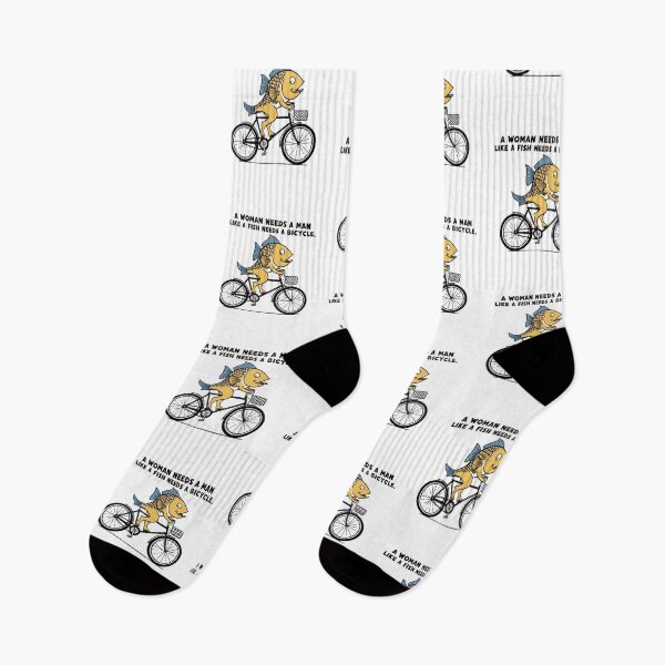Item preview, a woman needs a man like a fish needs a bicycle designed and sold by sydney-syder.
