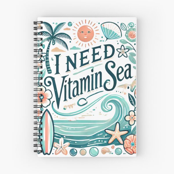 Item preview, I NEED VITAMIN SEA INSCRIPTION designed and sold by M R Design.