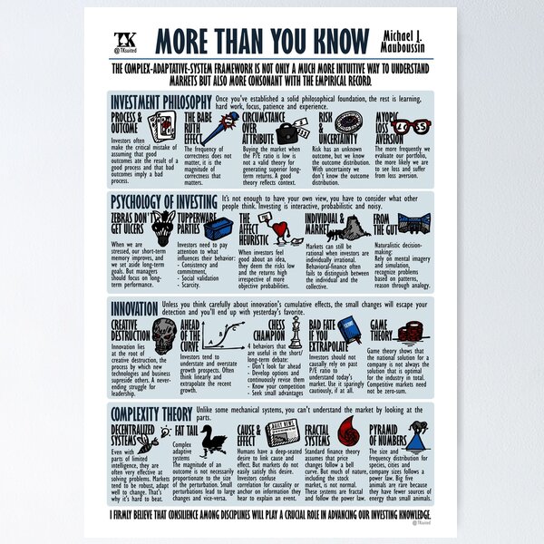 Visual Summary More Than You Know (Michael Mauboussin) Poster