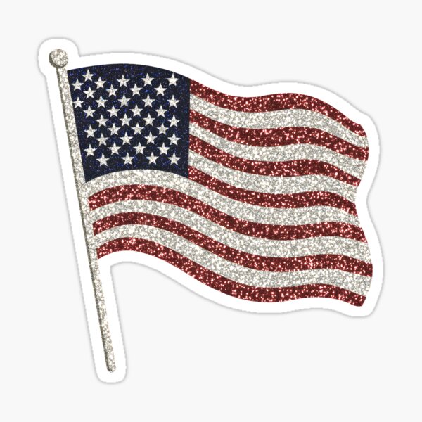 Item preview, Sparkling Glitter American Flag Design | Patriotic Glitter Art designed and sold by MarkTees.