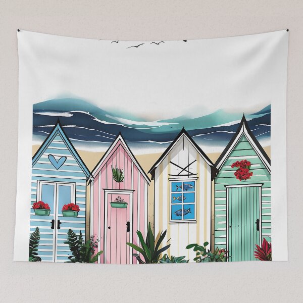 Item preview, Beach Hut Ferns designed and sold by DazzledPenguin.