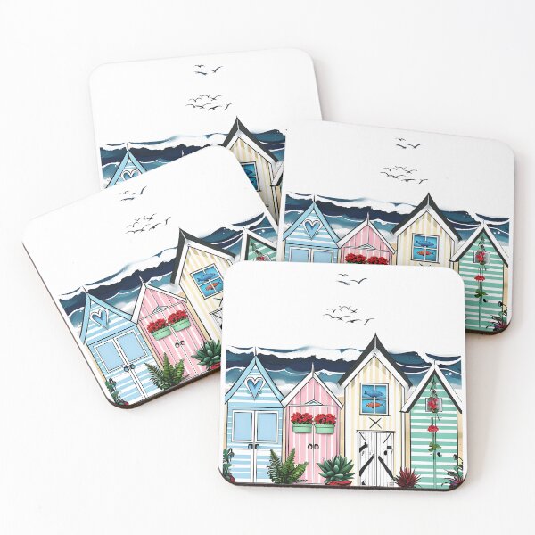 Item preview, Beach Hut Whimsy designed and sold by DazzledPenguin.