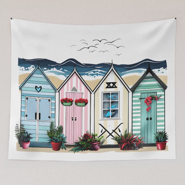 Item preview, Beach Hut Flowers designed and sold by DazzledPenguin.