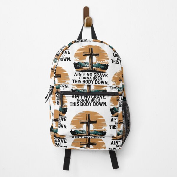 Item preview, Ain't No Grace Gonna Hold This Body Down – Christian Easter Design with Cross, Sun, Mountains, and Trees designed and sold by HahaHandlesHub.