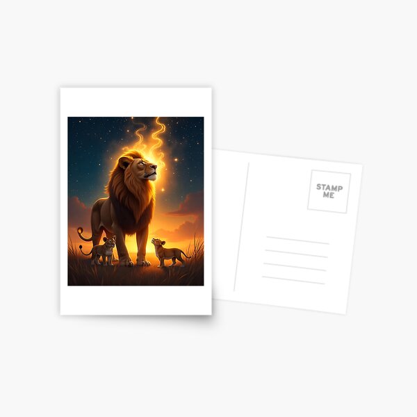Item preview, "Majestic Guardian: The Lion and His Cubs" designed and sold by Jenus Apparel Co.