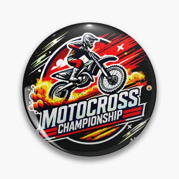 Item preview, Motocross Championship Extreme Racing Illustration designed and sold by VikArtStudio.