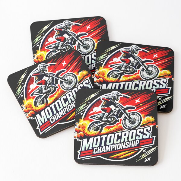 Item preview, Motocross Championship Extreme Racing Illustration designed and sold by VikArtStudio.