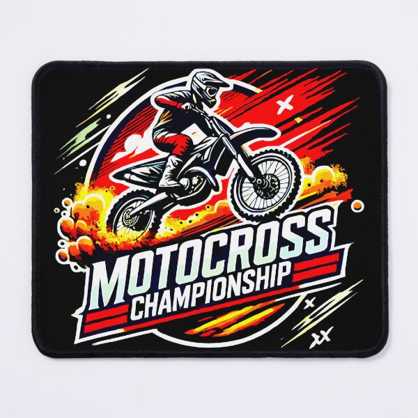 Item preview, Motocross Championship Extreme Racing Illustration designed and sold by VikArtStudio.