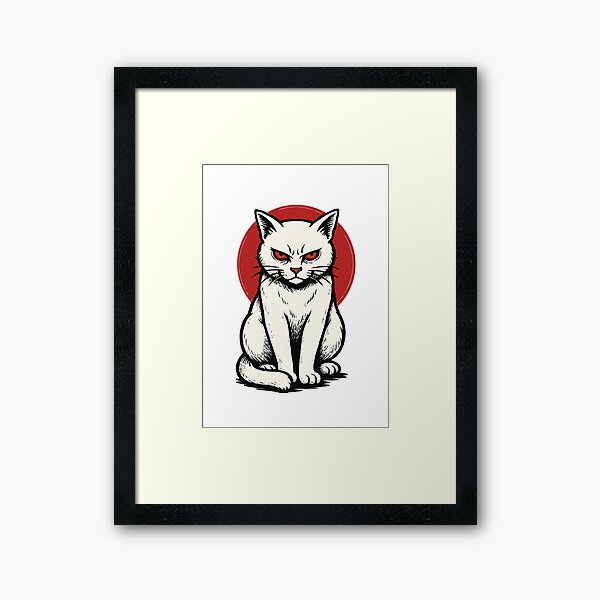 Item preview, A fierce white kitten designed and sold by Itjung-Arts.