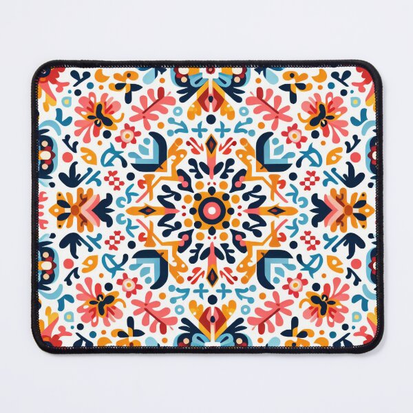 Item preview, Scandinavian & Hungarian Folk Art Pattern – Vibrant Floral Symmetry by heidiannemorris designed and sold by FOLK ART FUSION by heidiannemorris.