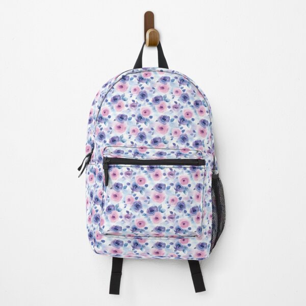 Item preview, lose watercolour florals in purple designed and sold by PoppyLaneStudio.