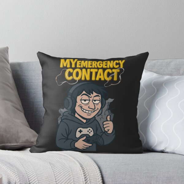 Item preview,  "My Emergency Contact - Gamer Chaos Cartoon Design" designed and sold by Ironzoulz.