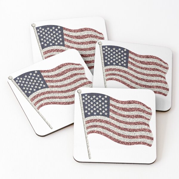 Item preview, Sparkling Glitter American Flag Design | Patriotic Glitter Art designed and sold by MarkTees.