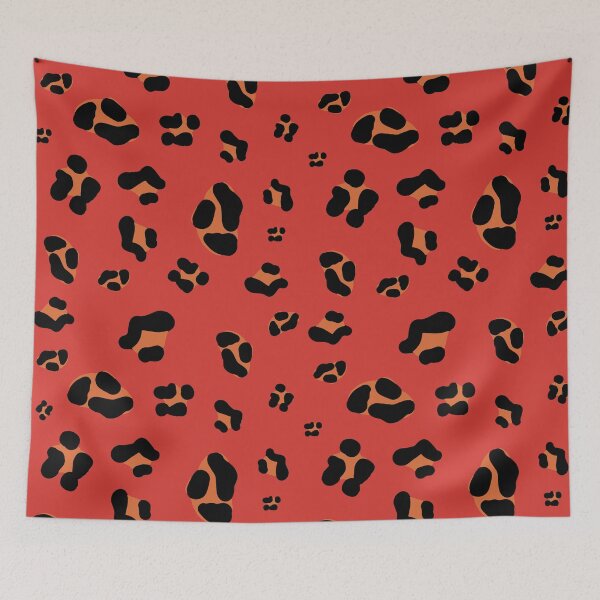 Item preview, Red leopard pattern designed and sold by Wolagno.