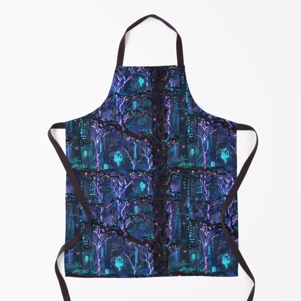 Item preview, Cybernetic forest, metallic trees, neon energy veins designed and sold by CoolPixels.