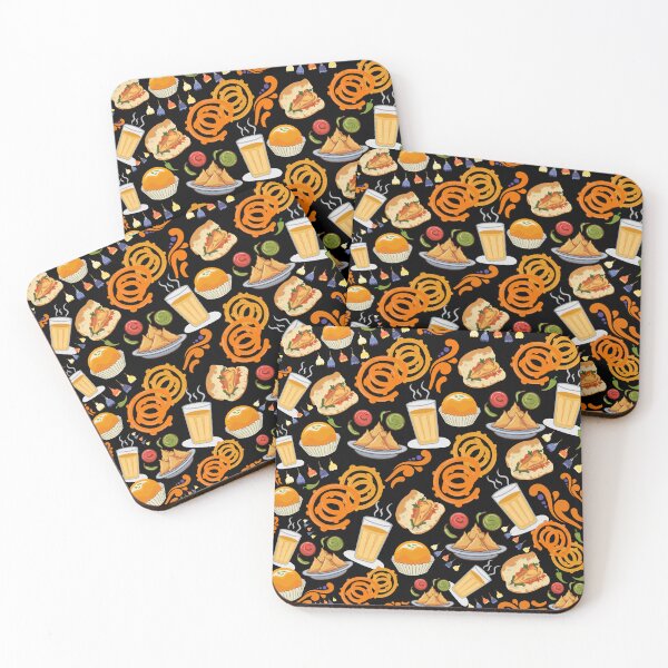 Item preview, Indian Street Food Pattern Chai, Samosa, Jalebi, Vada Pav Foodie Gift designed and sold by DesignYourWaystore.