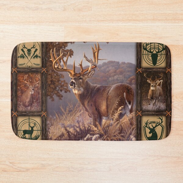 Item preview, Deer Hunting Quilt Blanket designed and sold by BAYIDESIGNER.
