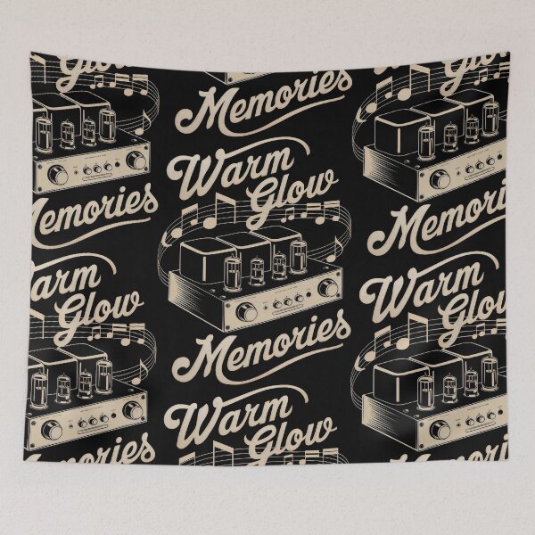 Item preview, Warm Glow Memories Sepia Tones Vintage Amplifier designed and sold by SplashTastic.