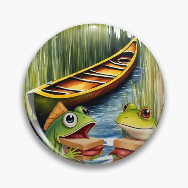 Item preview, Fish and Frog Friends Sharing Sandwiches designed and sold by Jessielee72.