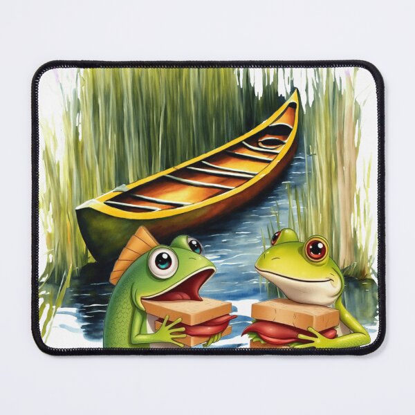 Item preview, Fish and Frog Friends Sharing Sandwiches designed and sold by Jessielee72.