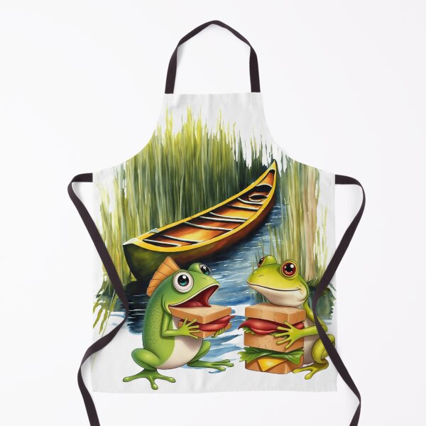 Item preview, Fish and Frog Friends Sharing Sandwiches designed and sold by Jessielee72.