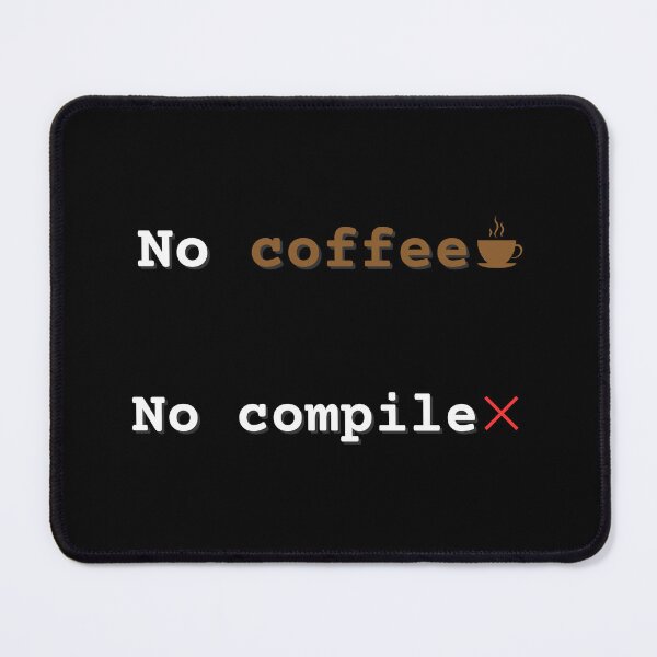 Item preview, No coffe , No compile - funny programmer & coder sticker designed and sold by Dokak Shop.