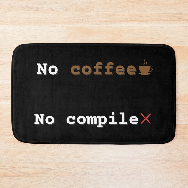 Item preview, No coffe , No compile - funny programmer & coder sticker designed and sold by Dokak Shop.